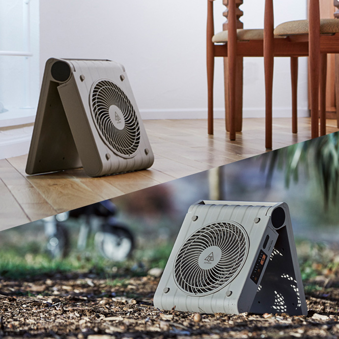 g37265]【幅27cm】Sotomo ソーラーパワーファン サーキュレーター