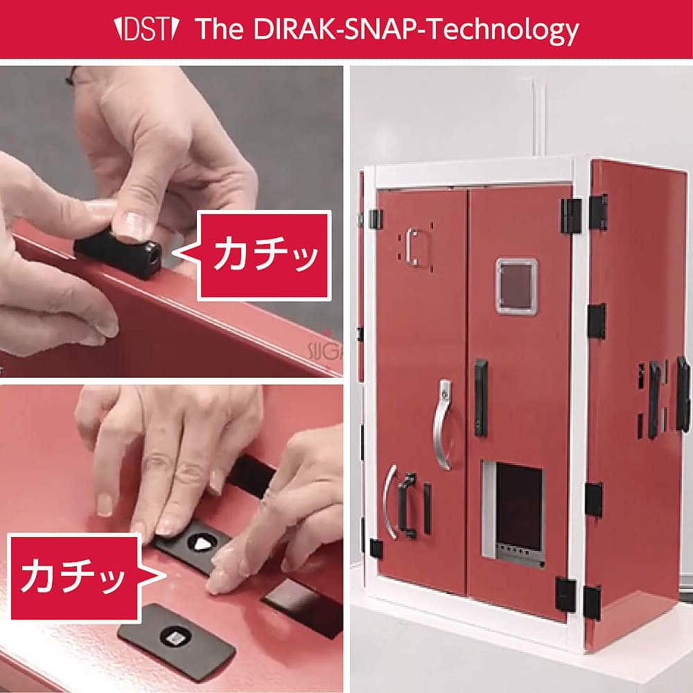 ハンドル 413-9003型、413-9004型 ワンタッチ取付 【スガツネ工業】