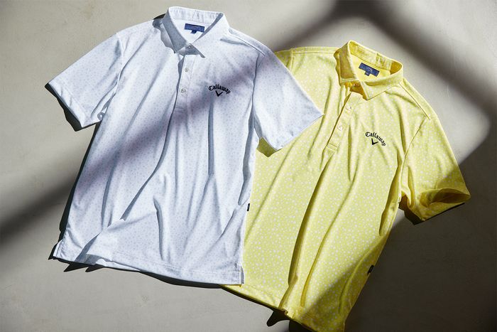 キャロウェイ MINI-FLOWER-PRINT SHIRT＜裏クール・ミニフラワー