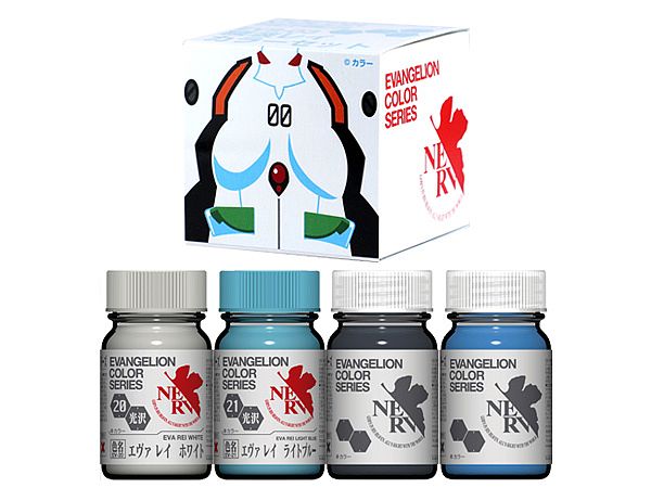 EVANGELIONカラーシリーズ: EVS-03 綾波レイ カラーセット 光沢 15ml x