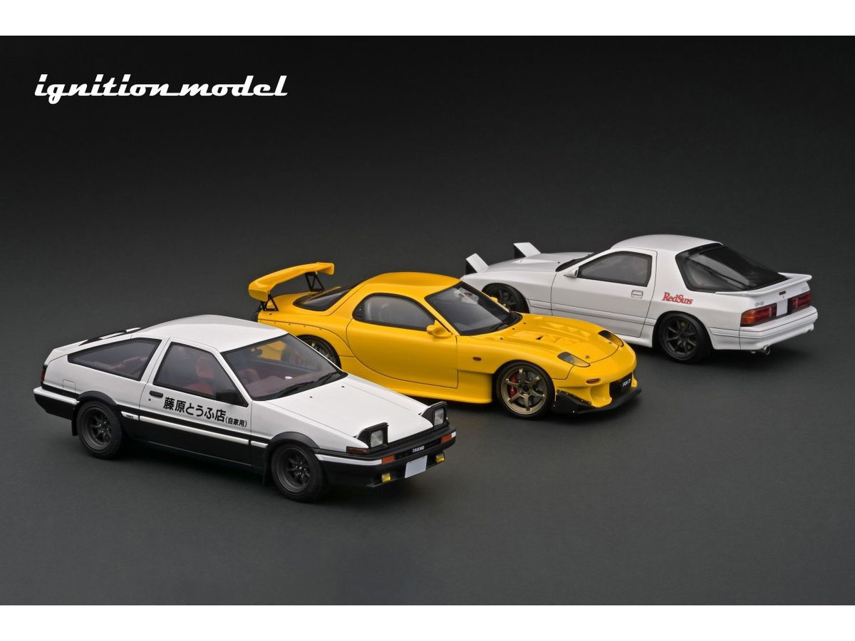 1/18 INITIAL D Mazda RX-7 (FD3S) Yellow | HLJ.co.jp