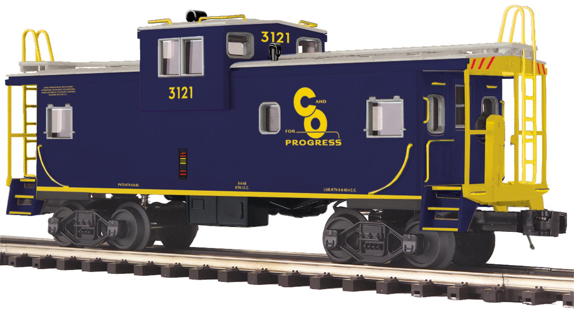 Chesapeake & Ohio O Scale Premier Extended Vision Caboose | MTH Trains