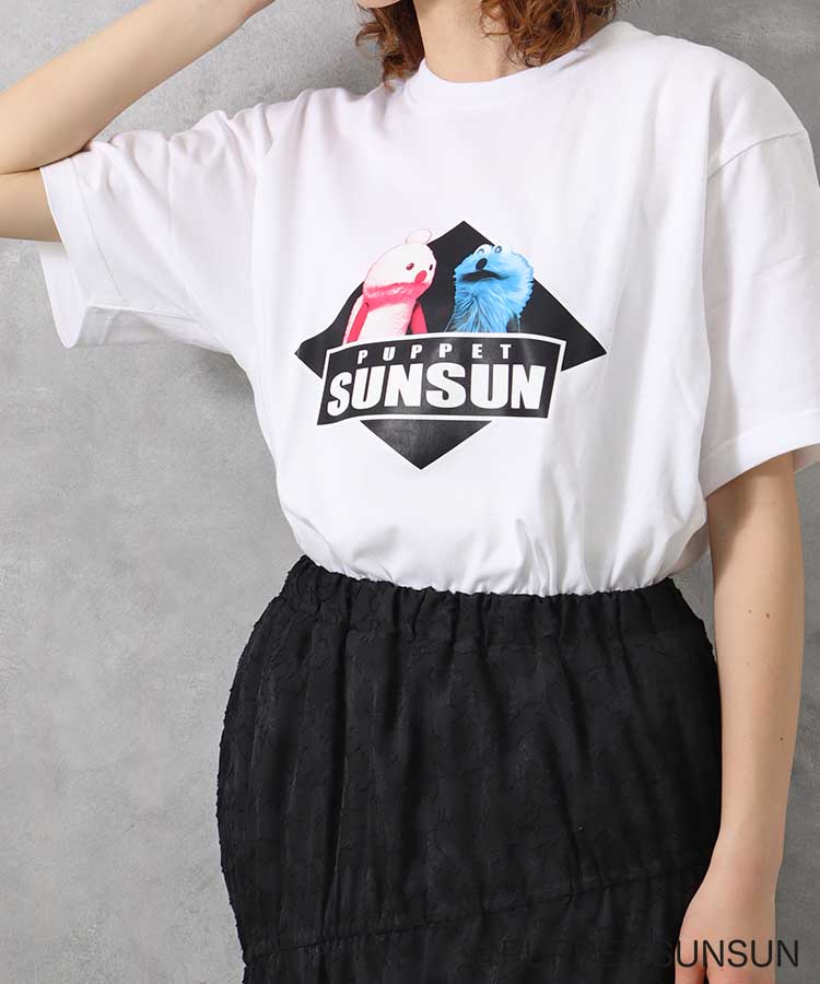 パペットスンスンひしがたTシャツ パペットスンスン キャラクター WEB