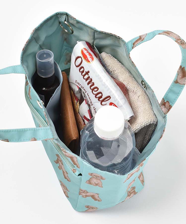 ドッグおさんぽバッグインバッグ ポーチ 小物入れ ビション トイプー