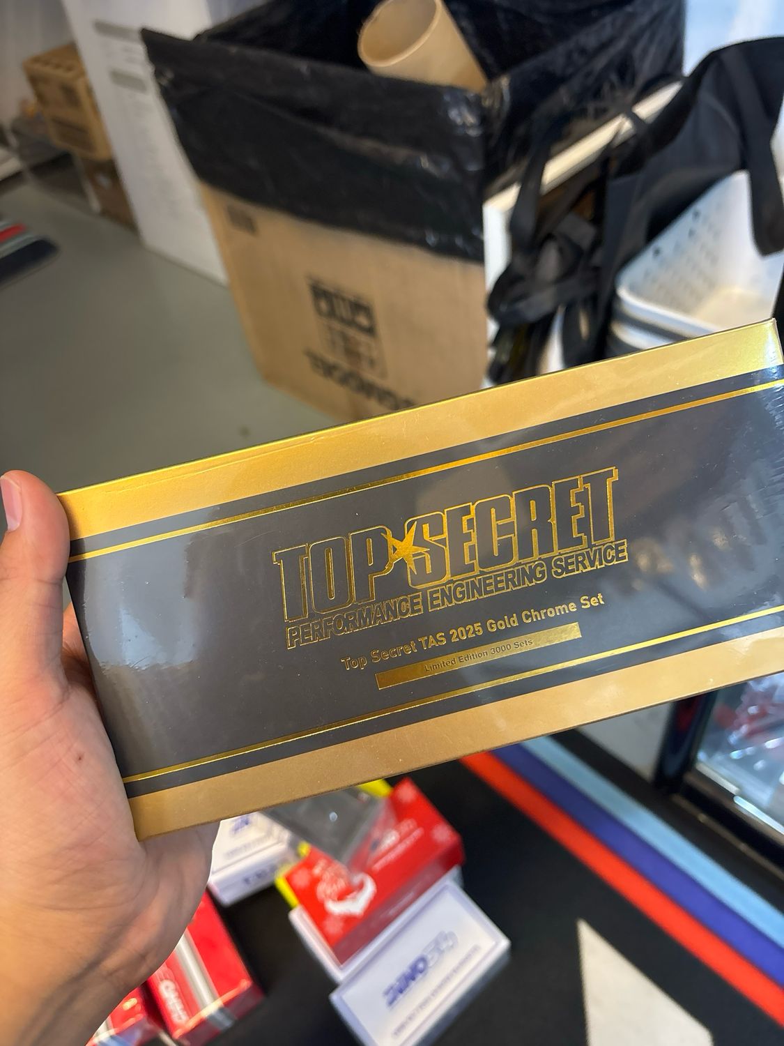 MINI GT x TOP SECRET Gold Chrome Box Set of 3 | 2025 Tokyo Auto