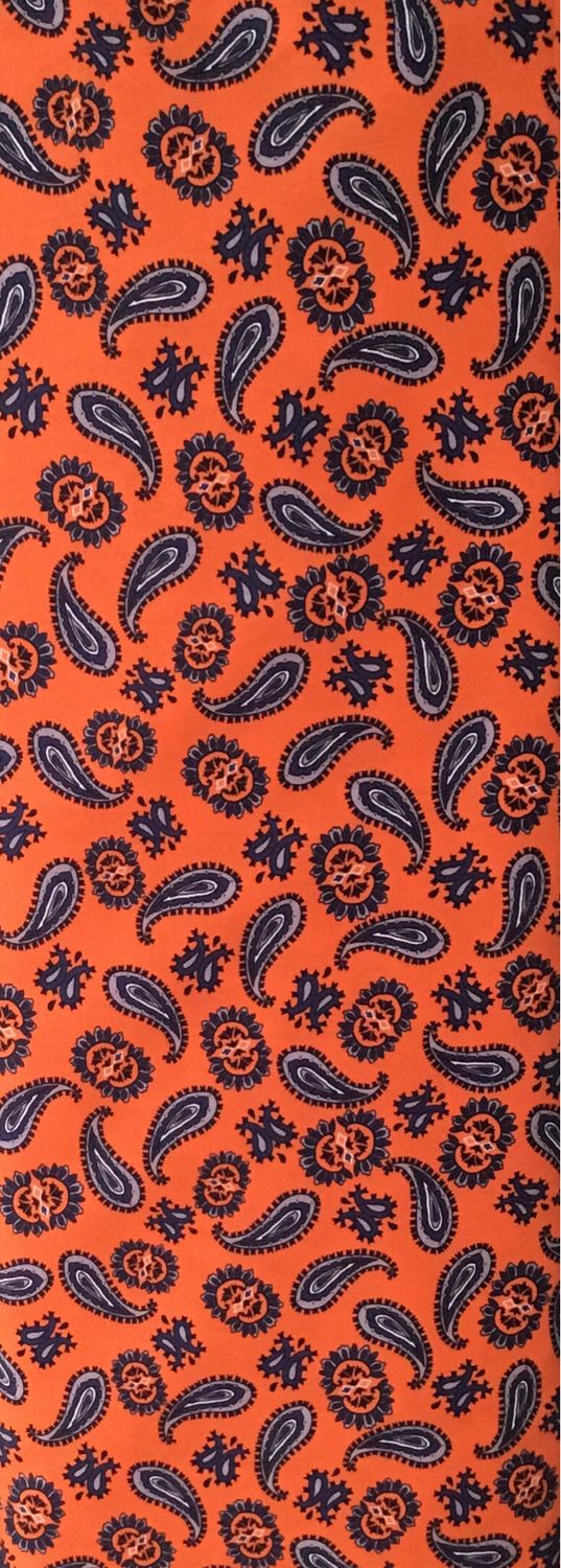 FF Print Orange/blue Paisley