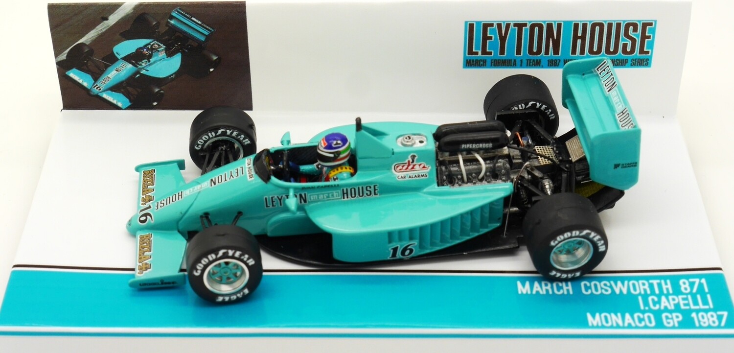 1987 Tameo Leyton House March 871 - I Capelli - Monaco GP - 1/43