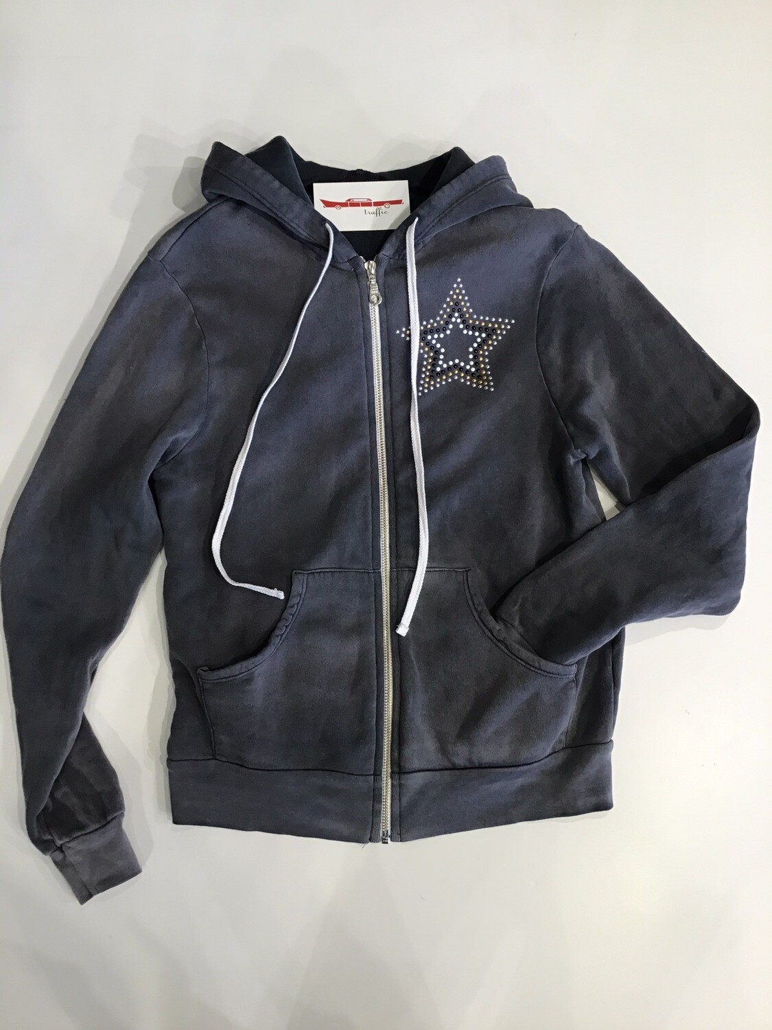 Stud Star Zip Hoodie