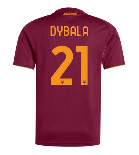 AS Roma Home Soccer Jersey 25-26 Dybala #21