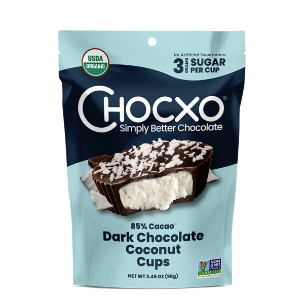 Chocxo Organic Dark Chocolate Coconut Cups Same-Day Delivery or