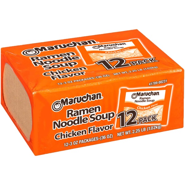 Maruchan Ramen Noodle Soup, Chicken, Pack of 12 Same-Day Delivery