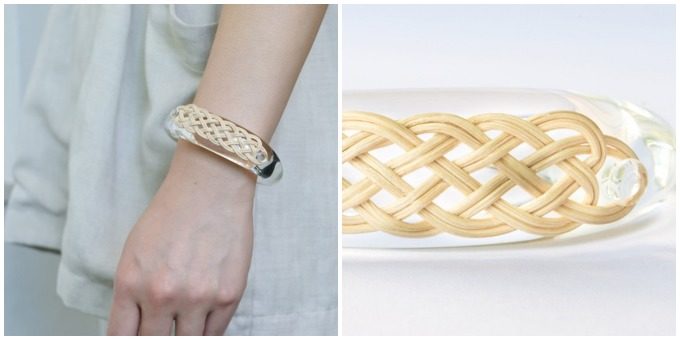 伝統とモードが組み合わさる。「SIRI SIRI」の籐×ガラスを使った