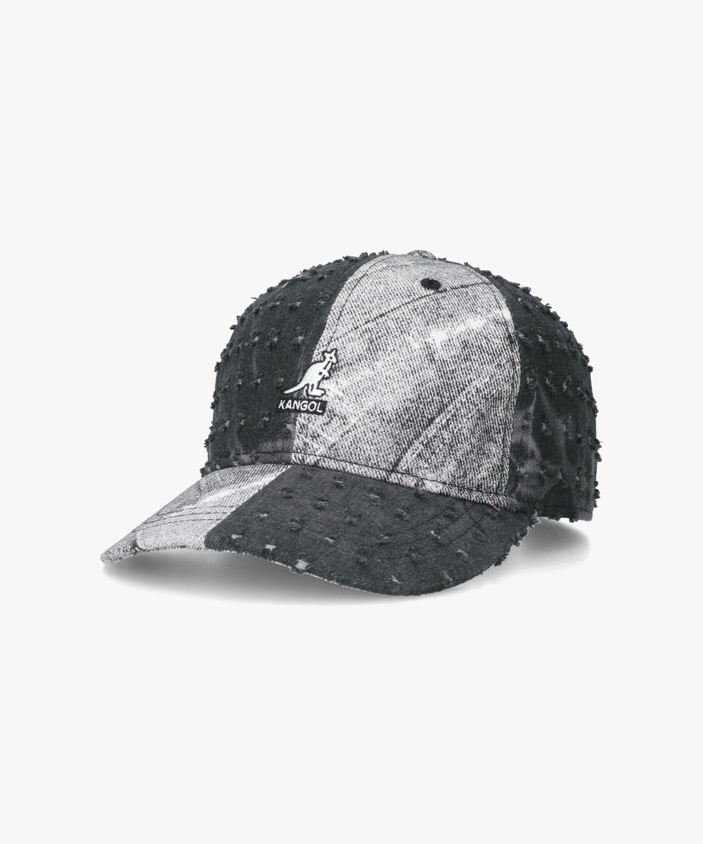 DENIM MASHUP BASEBALL | ONE SIZE(19) BLACK TROMPE L'OEIL (01