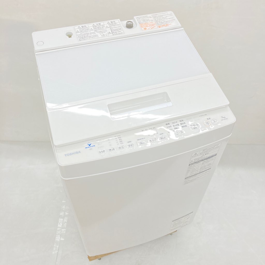 洗濯機 東芝 ZABOON 7.0kg ステンレス槽 AW-7D7-W 2019年製 DDモーター