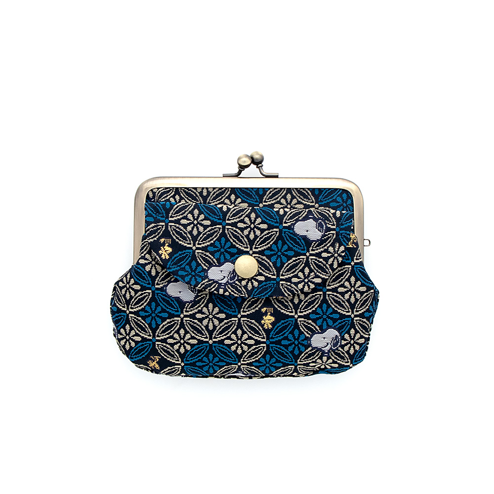 SNOOPY 茶屋 オンラインストア-SNC 西陣織 親子がま口-