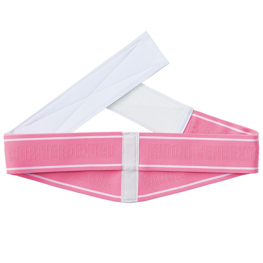 レディース楽腰ベルト ロゴ入り VEM600B ピンク （S～4L