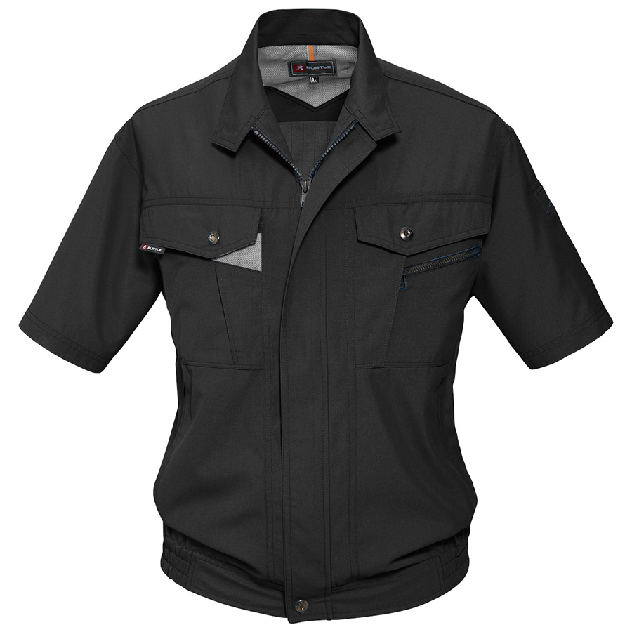 半袖ブルゾン 7062－35 ブラック （S～3L） | 【ミドリ安全