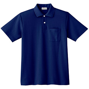DRY 半袖ポロシャツ （ポケットなし） 9010 1 ネービー| 作業