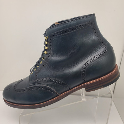 Alden D4810H Navy Chromexcel Wing Tip Boot | Alden Model Project