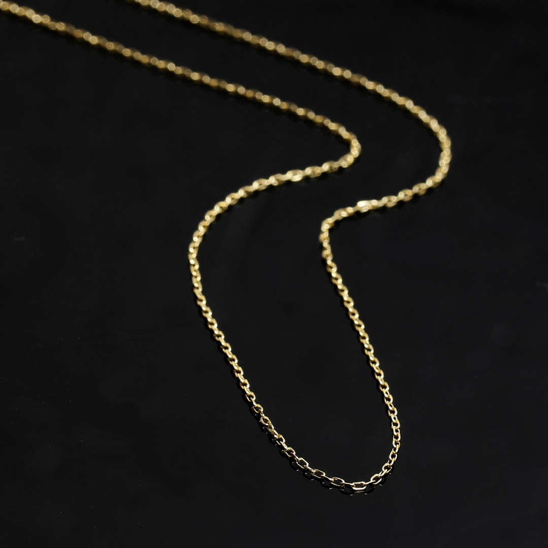 ビズー公式】ゴールド あずきチェーン 45cm K18(18金) ネックレス キキ