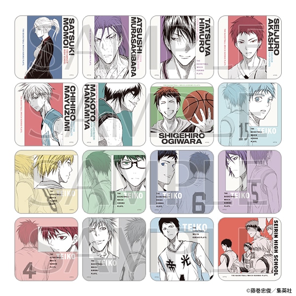 黒子のバスケ』アートコースター(全45種／ランダム5種入り)＜黒子の