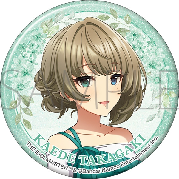 グリッター缶バッジ 高垣楓 アイドルマスター シンデレラガールズ