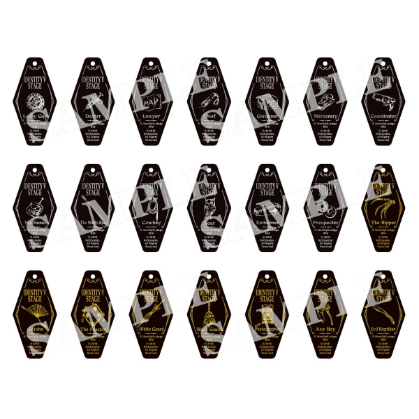Identity V STAGE トレーディングモーテル型キーホルダー 全21種【受注
