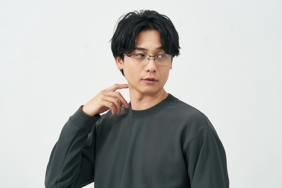 しっかりフィットで快適なスクエア型(Zoff CLAP CLICK搭載)（ZA252017