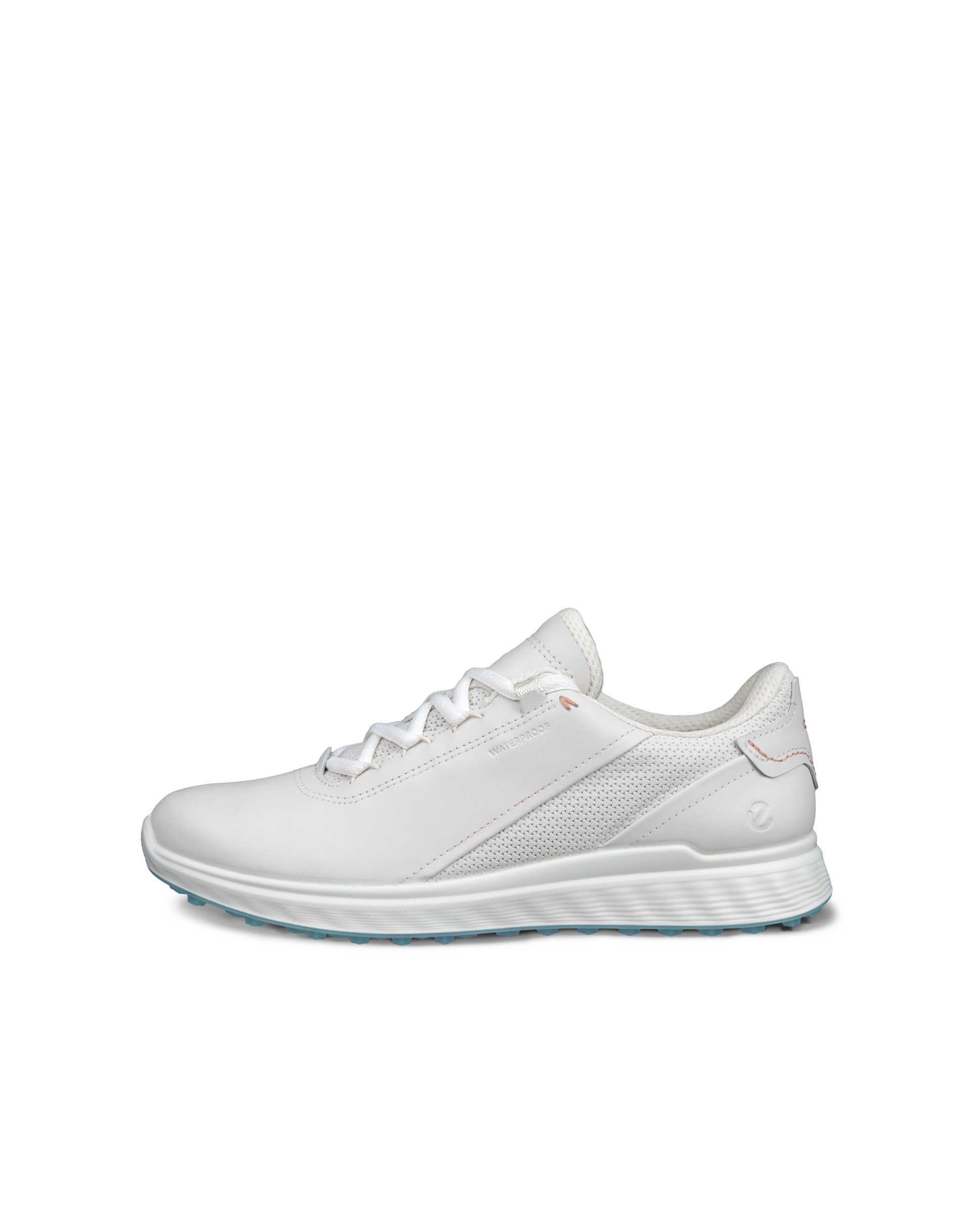 Women's ECCO® Golf S-Casual Leather Waterproof Golf Shoe | White