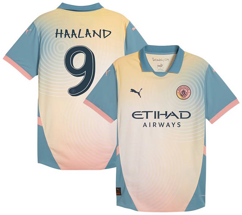 PUMA Adult Manchester City Erling Haaland #9 2024-2025 Fourth