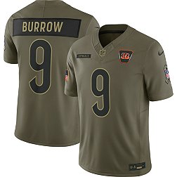 Nike Men's Cincinnati Bengals Joe Burrow #9 Olive Salute to