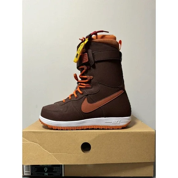 Nike | Shoes | Nike Zoom Force Snowboard Boots Brkrt Brown Size 9