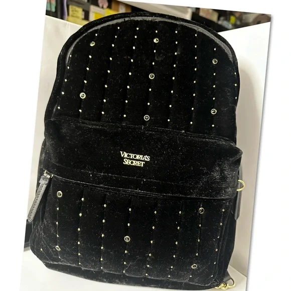 Victoria's Secret | Bags | Victorias Secret Black Velvet Bling