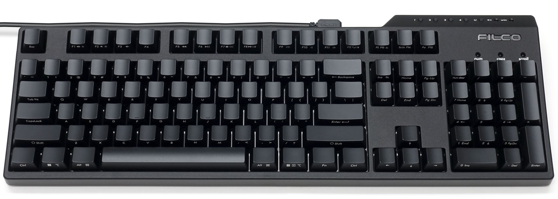 Majestouch ＋ SGK 茶軸・テンキーレス・87キー 英語配列・ブラック