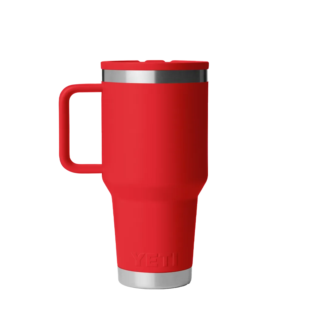 YETI 30 oz Rambler Travel Mug with Color Match Straw Lid