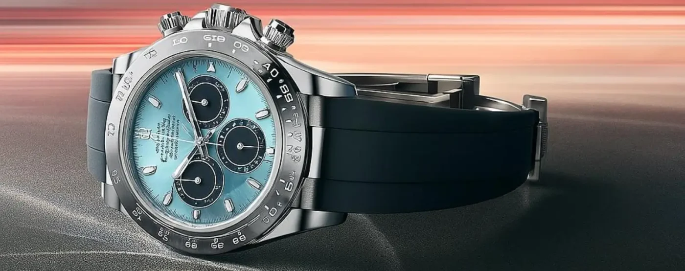 New Rolex Cosmograph Daytona with Turquoise Blue Dial - Diamond