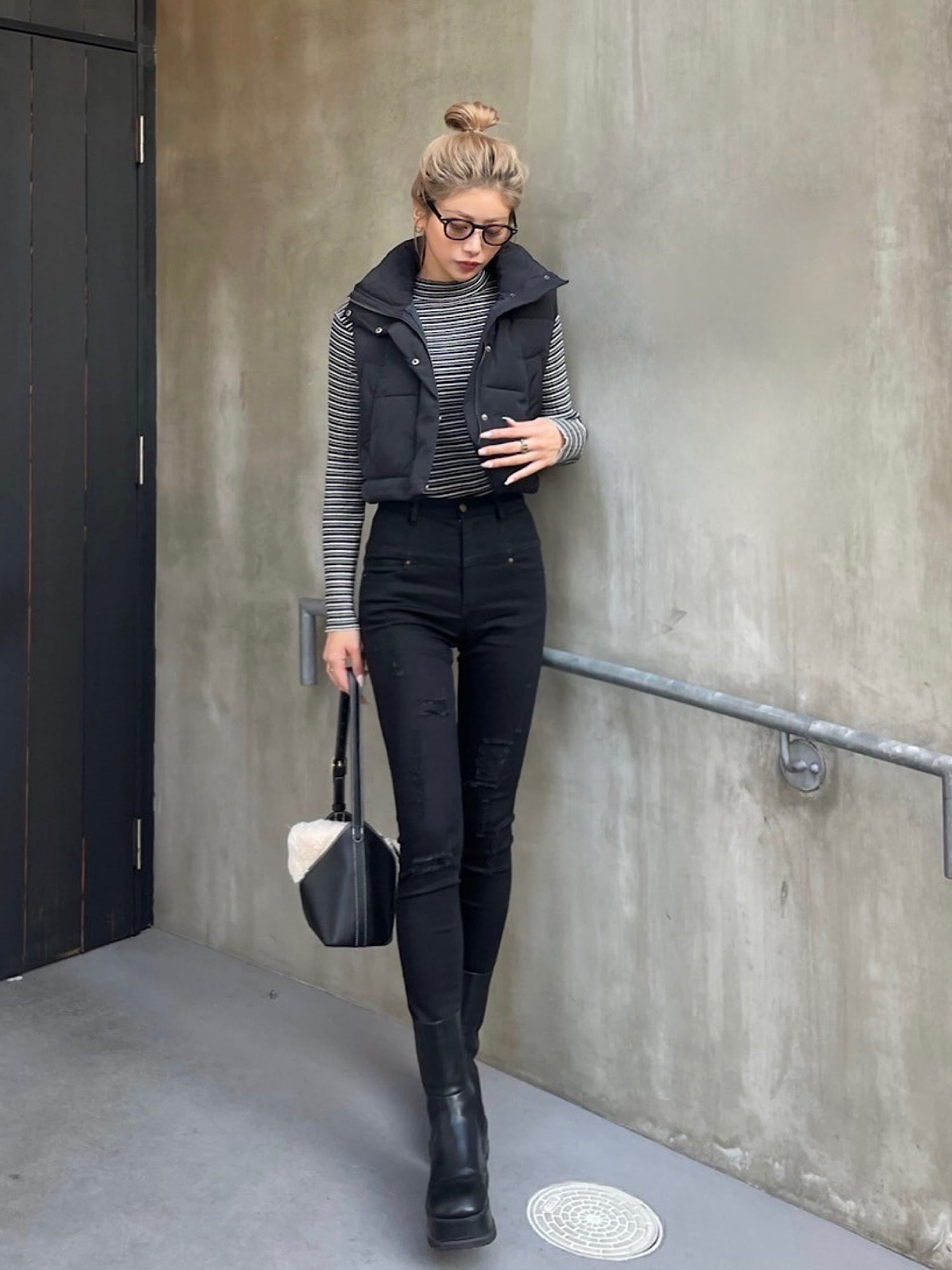 High waist crash skinny denim | DIANTÉ (ディアンテ)公式通販サイト