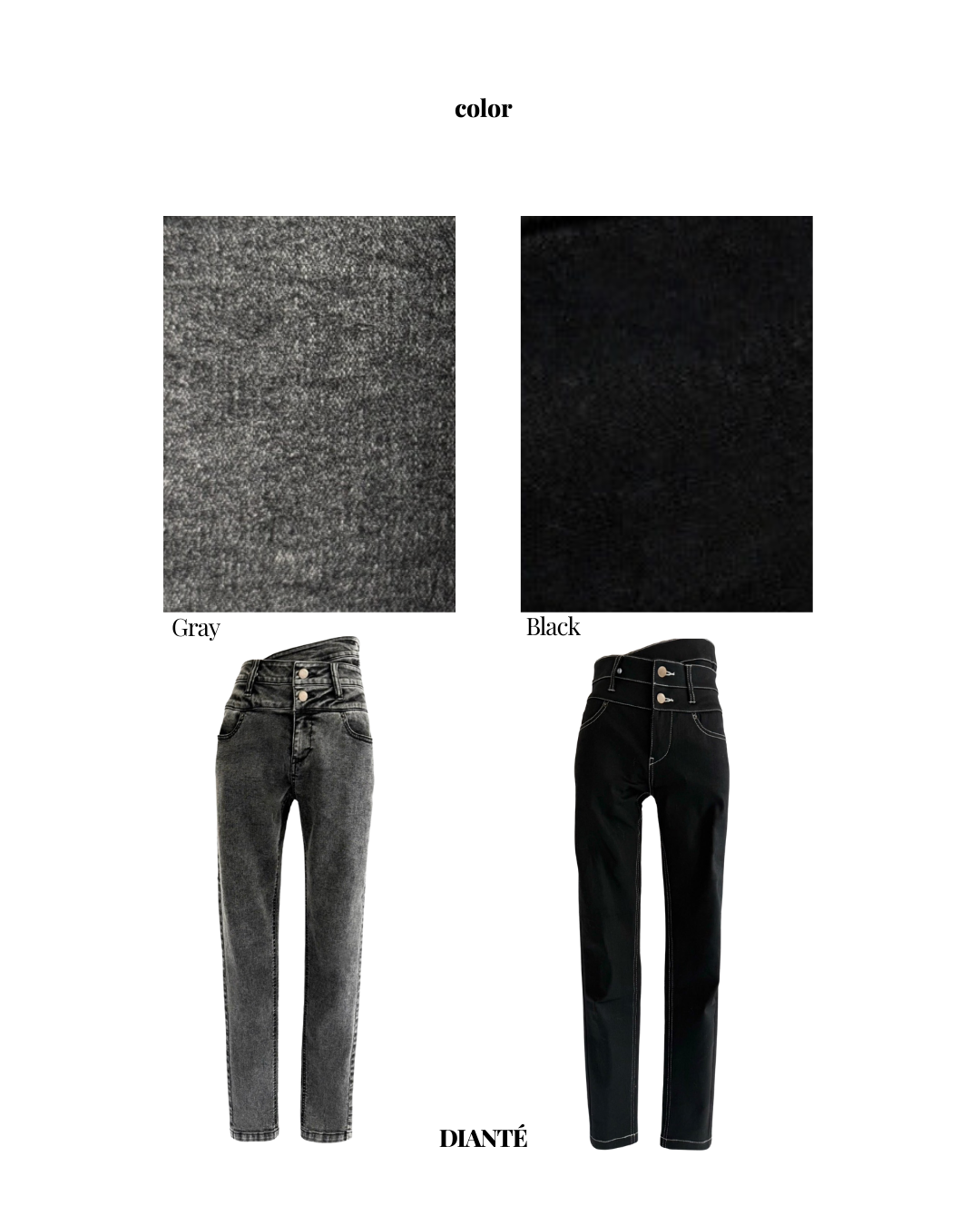 High waist layered skinny denim | DIANTÉ (ディアンテ)公式通販サイト