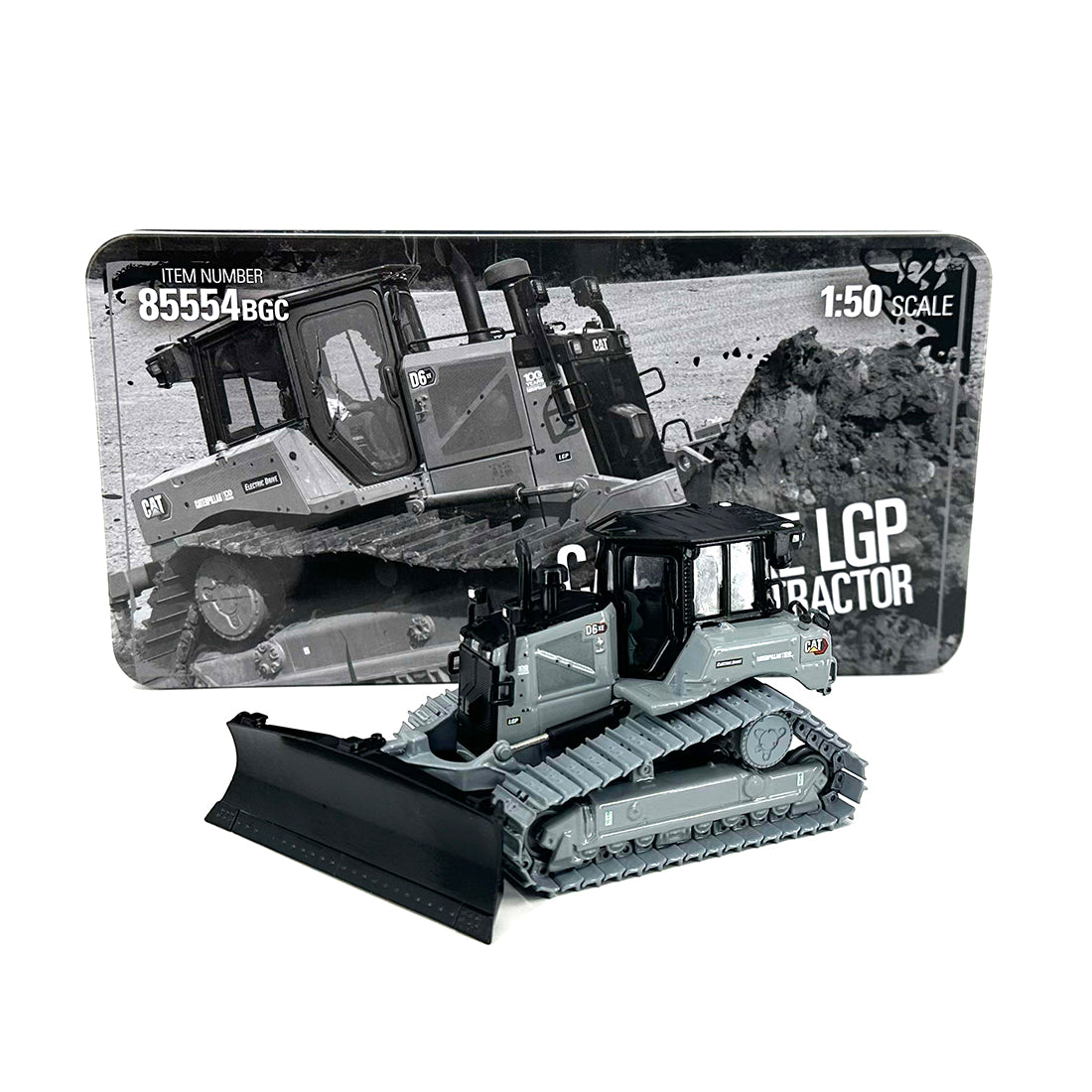 Diecast Masters 85554BGC Cat D6 XE LGP Bulldozer Centennial gray
