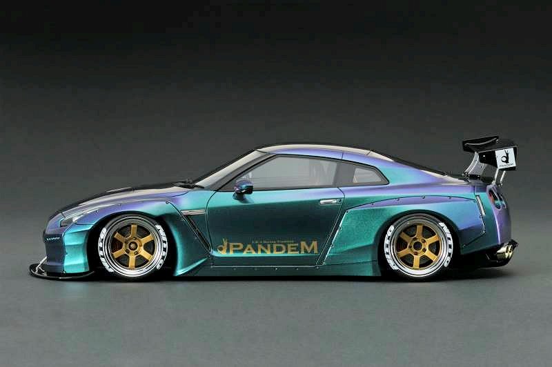 Ignition Model 1:18 Pandem R35 GT-R Metallic Purple/Green