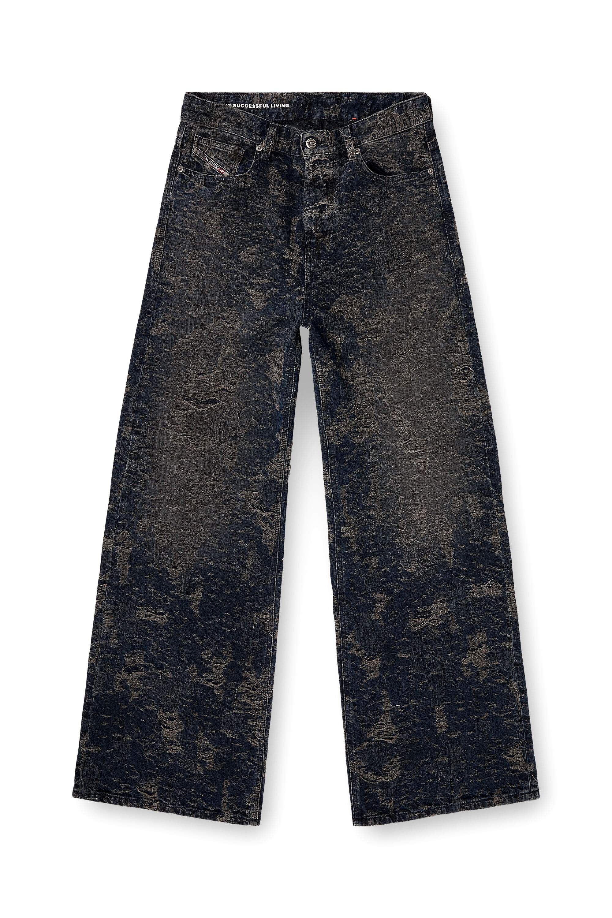 Women's Relaxed Jeans | Black/Dark grey | Diesel 1996 D-Sire