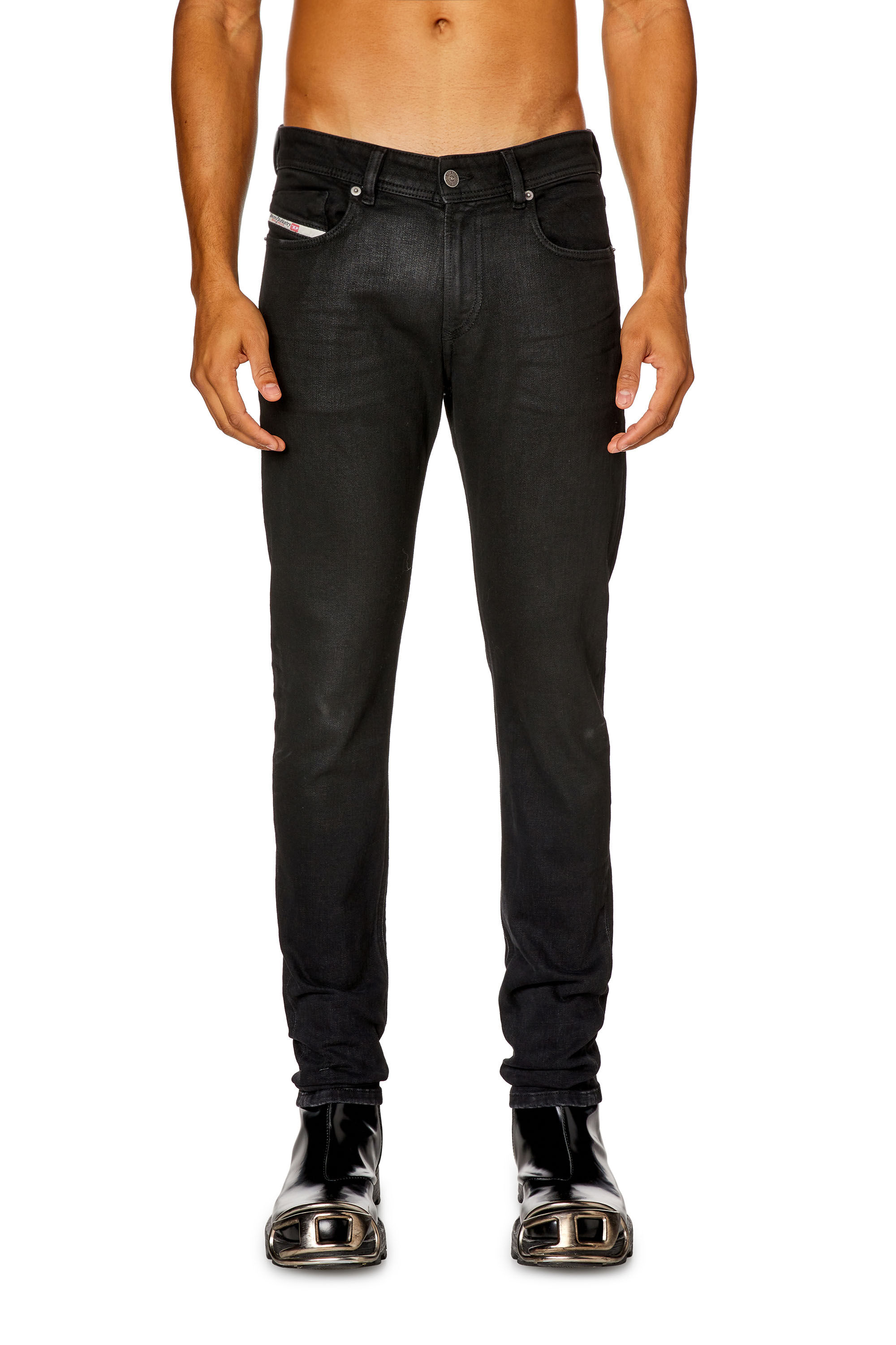 Men's Skinny Jeans | Black/Dark grey | Diesel 1979 Sleenker