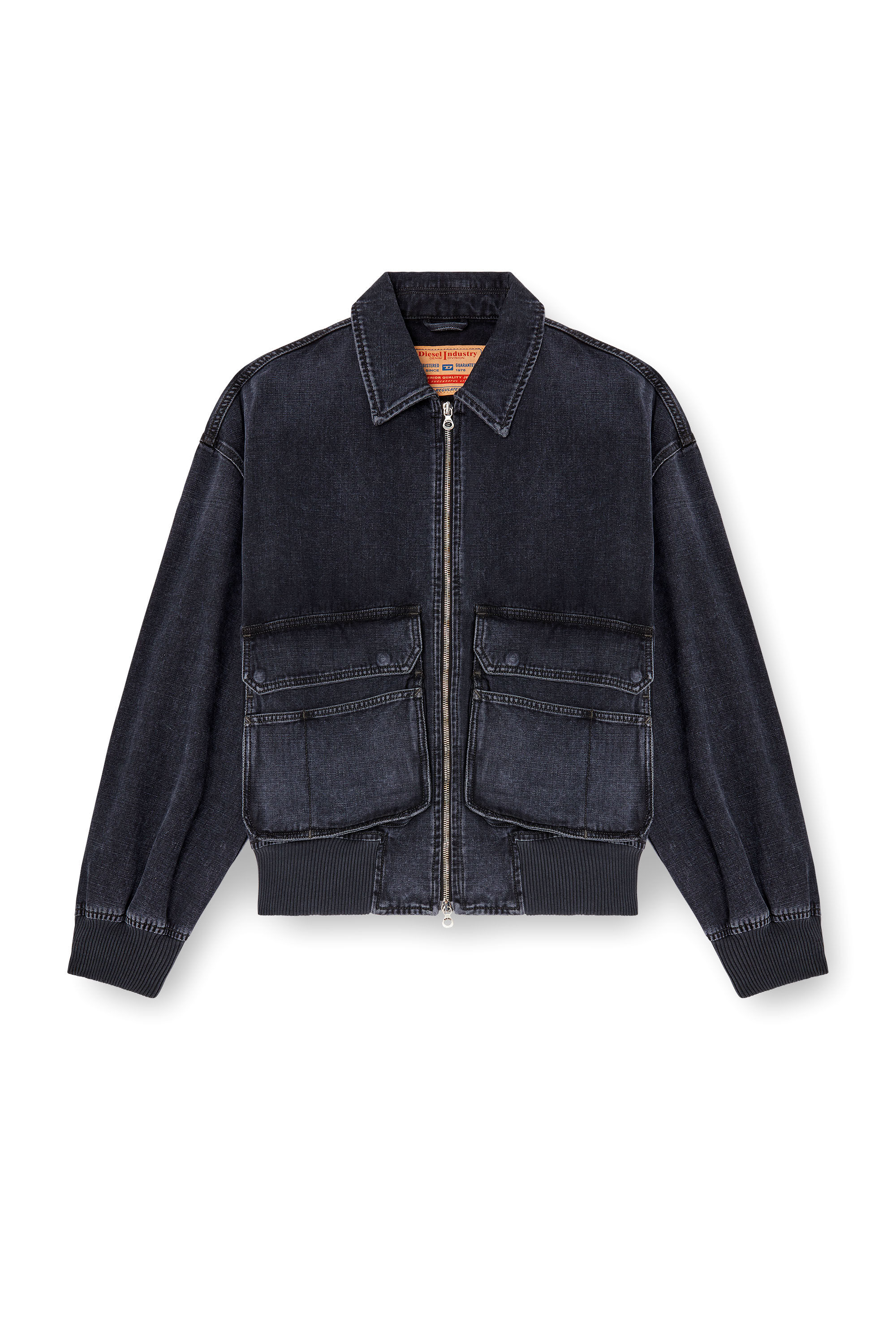 Women's Jacket in batavia-weave denim | Black | Diesel
