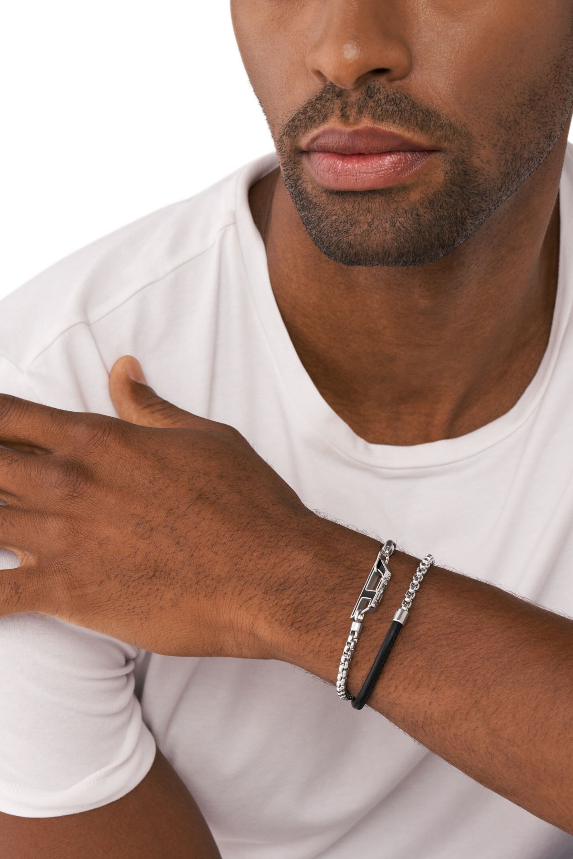 Women's Stainless steel chain bracelet | Silver | Diesel