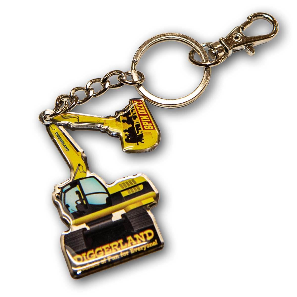 Diggerland Spin Dizzy Key Chain - Diggerland USA