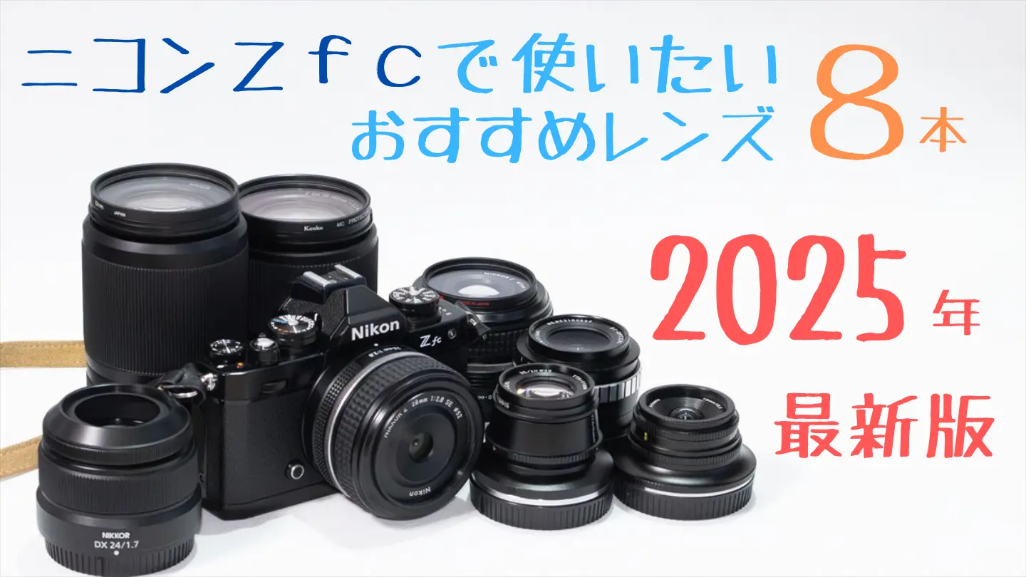 僕がニコンZfcで使っているおすすめレンズ8本【初心者～中級者