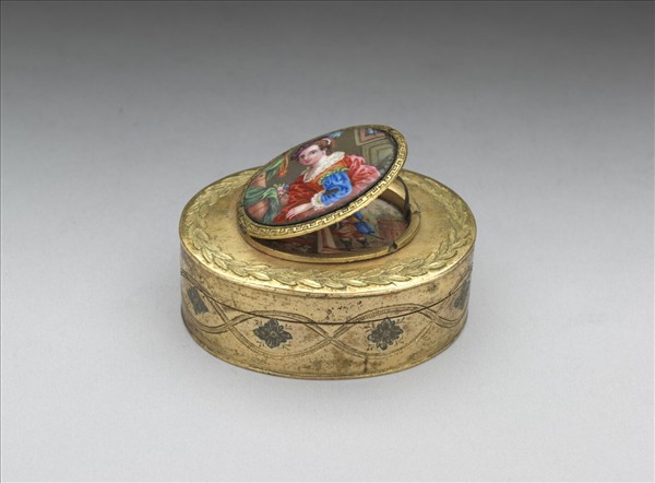 銅胎嵌琺瑯片雙層蓋鼻煙盒- 故宮