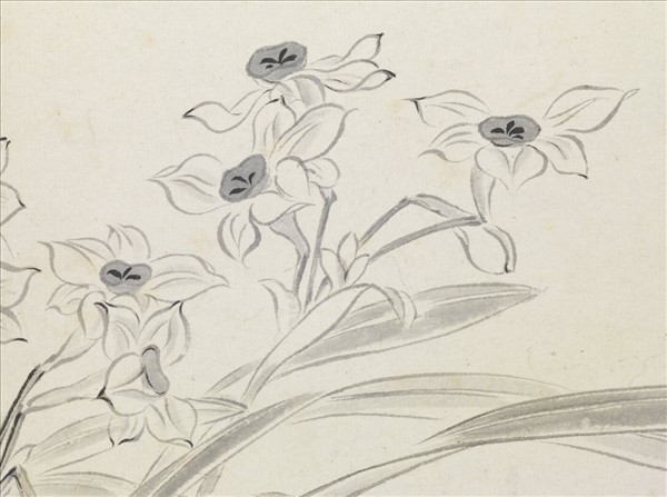 清惲壽平王翬花卉山水合冊冊水仙- 故宮