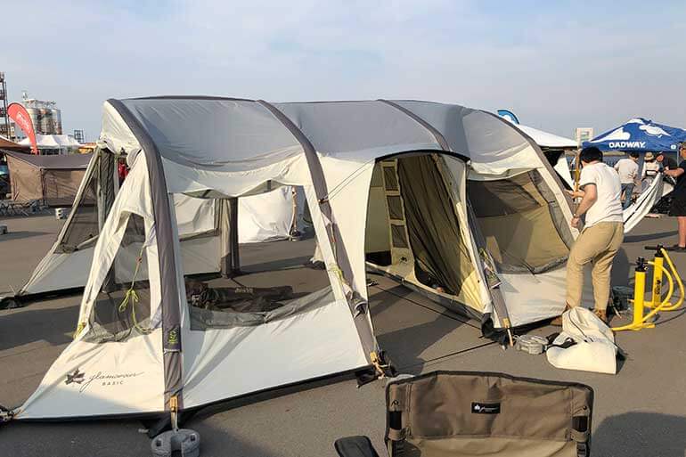 LOGOSテント【グランベーシック エアマジック】を体験しました