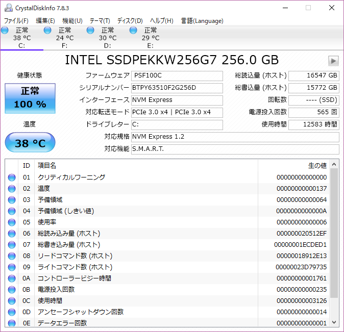 2年以上使用したM.2 NVMe SSDの現状と予測寿命 | Digitalyze